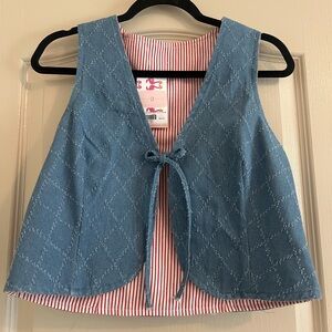 Revearsible Vest with Americana Lining